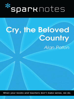 cover image of Cry, the Beloved Country (SparkNotes Literature Guide)